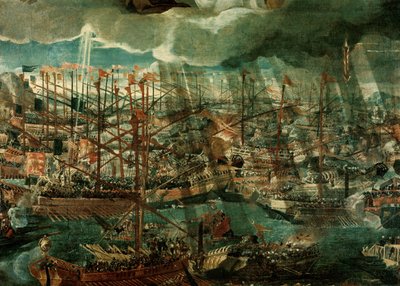 Allegory of the Battle of Lepanto (detail) by Paolo Veronese